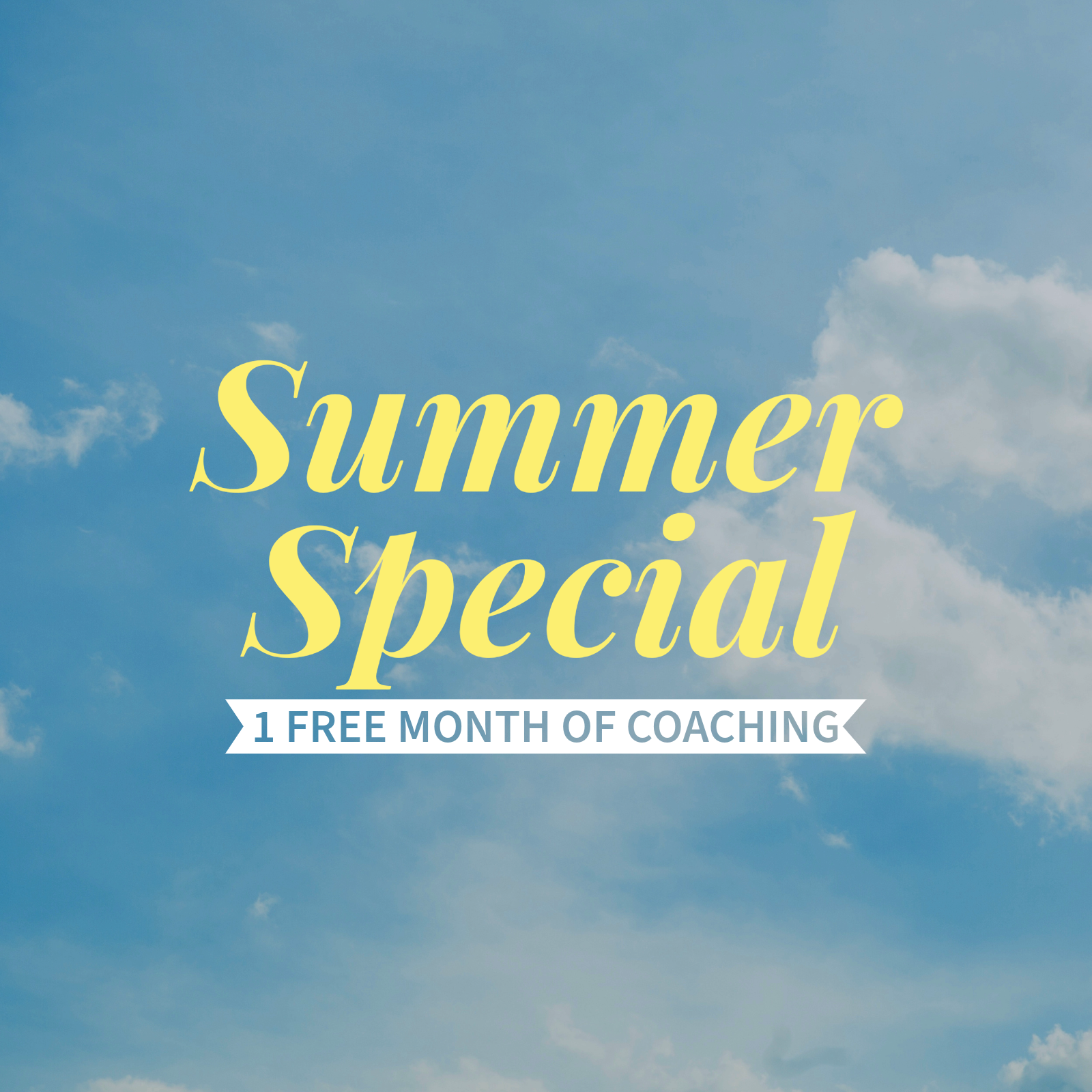 Summer Special - Coaching